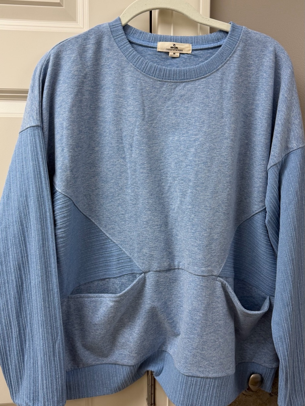 Rip Curl Heathered Light Blue Crew Sweatshirt
